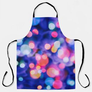 glittering shine bulbs lights background:blur of C Apron