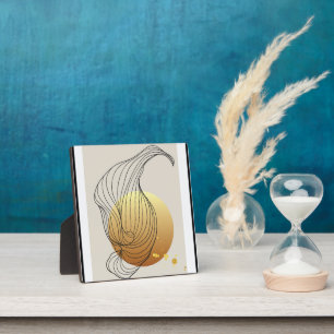 Glittering texture design plaque