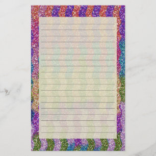 Glitters in Waves Stationery