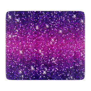 Glitters Sparkles Purple Pink Texture Cutting Board