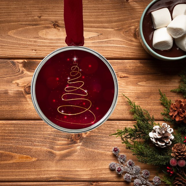 Glittery Abstract Christmas Tree Ornament (Creator Uploaded)