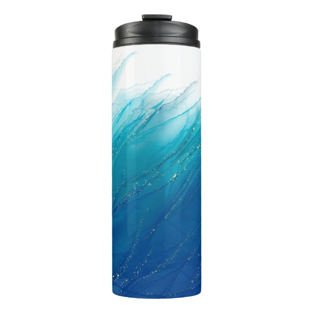 Glittery Alcohol Ink Tumbler Design (Front)