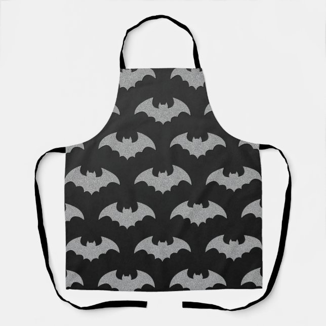 Glittery Bat Halloween Apron (Front)