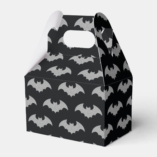 Glittery Bat Halloween Favour Box (Front Side)