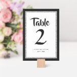 Glittery Bat Mitzvah Black and Silver  Table Number<br><div class="desc">This trendy Bat Mitzvah table number features sparkling faux glitter layered against a solid colour background.  Use the template form to add your own information.  The Design Tool can be used to change the font style,  colour and layout.</div>