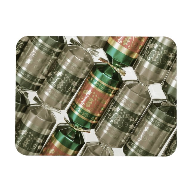 Glittery christmas poppers magnet (Horizontal)