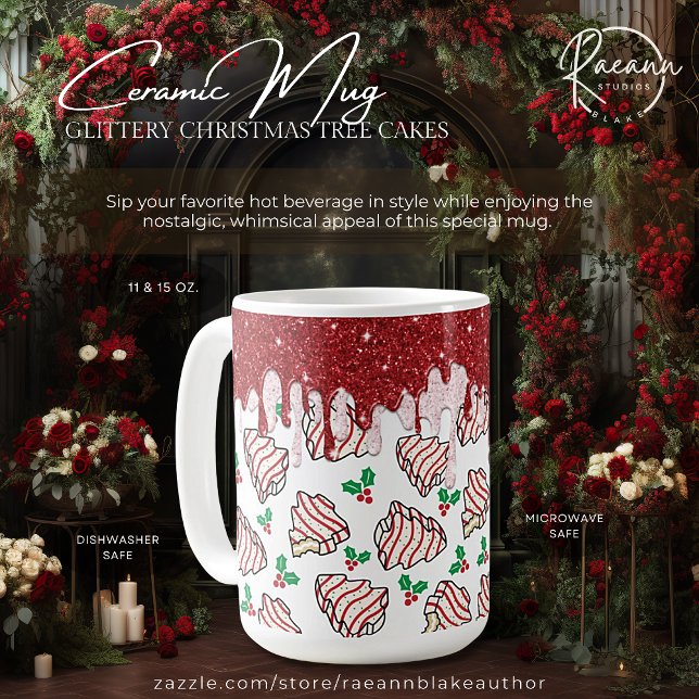 Glittery Christmas Tree Cakes Ceramic Mug (Creator Uploaded)