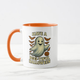 Glittery Ghost “Have a Boo-tiful Halloween” Mug