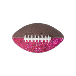 Glittery Glam Football Pink Sparkly Cute Gifts
