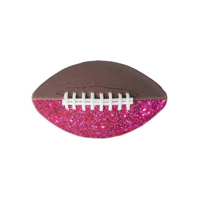 Glittery Glam Football Pink Sparkly Cute Gifts (Front)