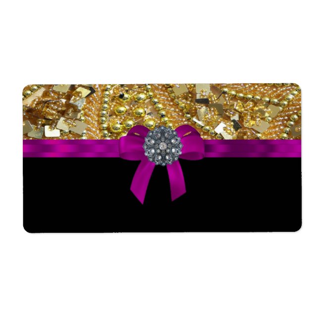 Glittery gold & black (Front)