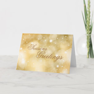 Glittery Gold Christmas Card