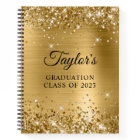 Glittery Gold Foil Graduation Guest