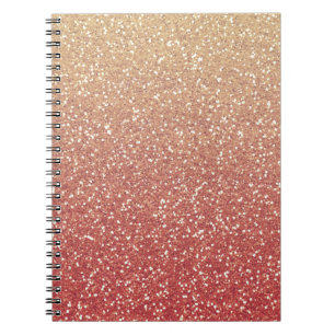 Glittery Gold Melon Notebook