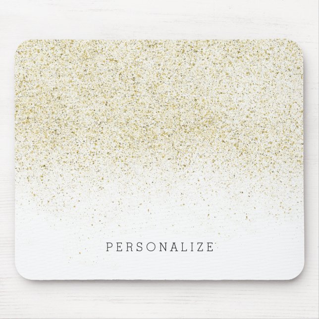Glittery Gold Mouse Pad (Front)
