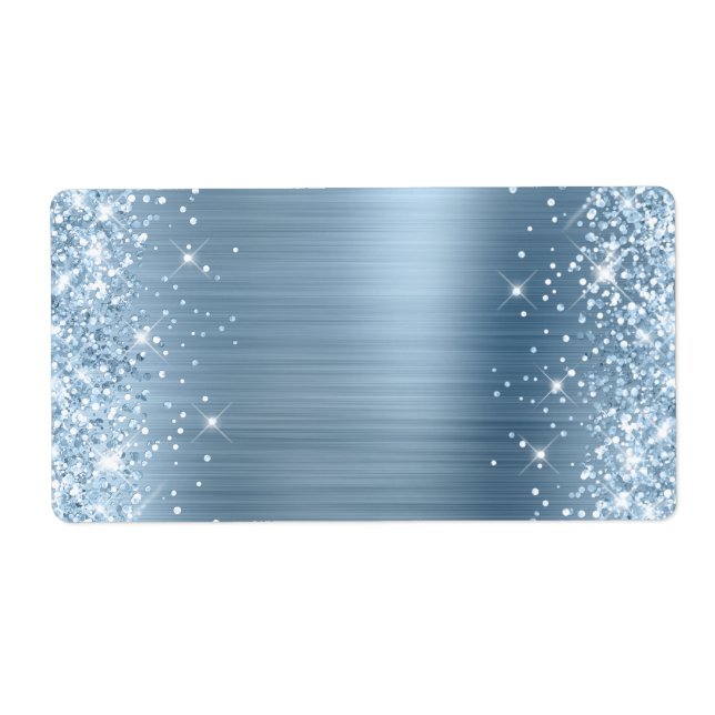 Glittery Light Blue Faux Foil (Front)