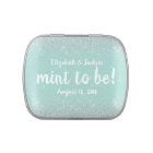 Glittery Look Wedding Mints Favour Tin