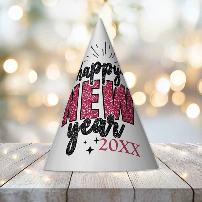 Glittery New Year's Eve Party  Hat (Glittery New Year's Party Hat)