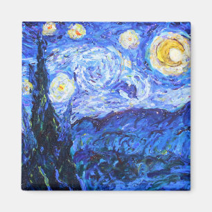 Glittery Night Magnet