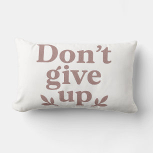 Glittery Perseverance T-Shirt Lumbar Cushion