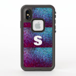 Glittery Pink Purple Ombre Abstract Monogram Gift<br><div class="desc">Designed with artistic glittery abstract patterns in the background with text template for monogrammed initial.</div>