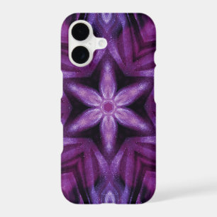 Glittery Purple Kaleidoscope Hearts Gradient