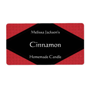 Glittery Red Soap or Candle Label