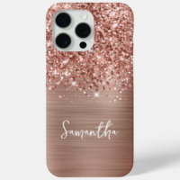 Glittery Rose Gold Glam Name