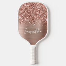 Glittery Rose Gold Glam Name