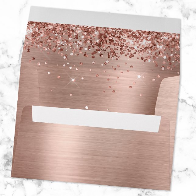 Glittery Rose Gold Ombre Foil Envelope (Creator Uploaded)