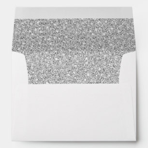 Glittery Silver Envelope