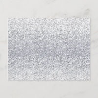 Glittery Silver Ombre