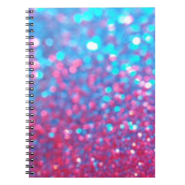 Glittery Sparkle Spiral Notebook (Front)