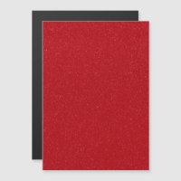 Glittery Tomato Red Magnetic Card – Customisable