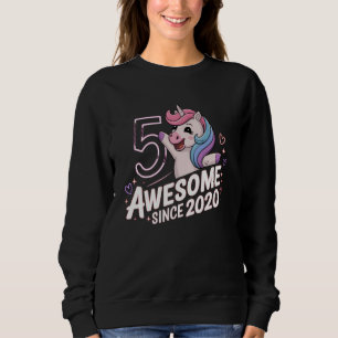 Glittery Unicorn Fun Awesome Since 2020 Sweatshirt
