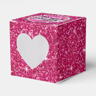 Glitz Bling Glitter Sparkle | fuchsia Favour Box