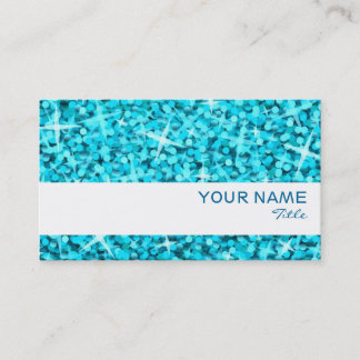 Glitz Blue white stripe business card template