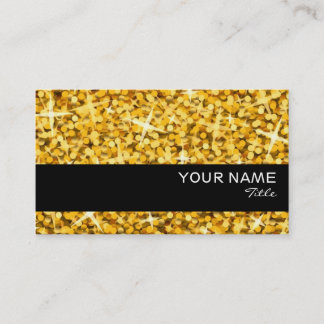 Glitz "Gold" black stripe business card template