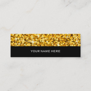Glitz "Gold" business card skinny black