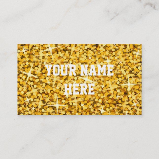 Glitz "Gold" business card template (Front)