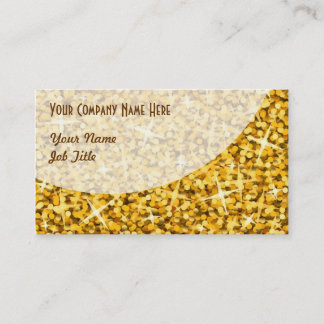 Glitz "Gold" Curve business card template