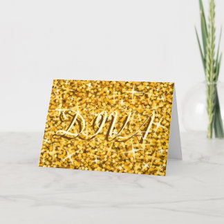 Glitz "Gold" 'DIVA' 'Happy Birthday' card
