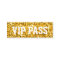 Glitz "Gold" 'VIP PASS' business card skinny