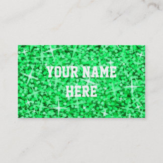 Glitz Green business card template