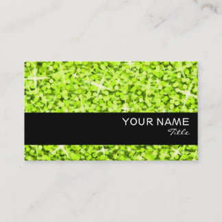 Glitz Lime black stripe business card template