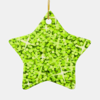 Glitz Lime ornament star