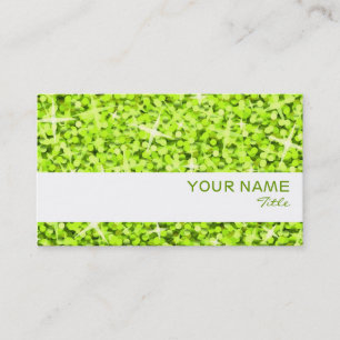 Glitz Lime white stripe business card template