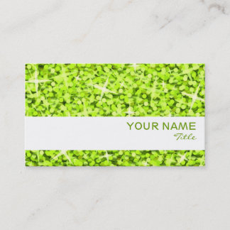 Glitz Lime white stripe business card template