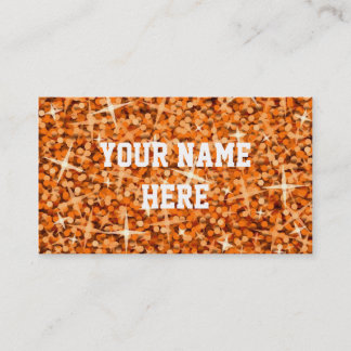 Glitz Orange business card template