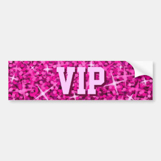 Glitz Pink 'VIP MUM' bumper sticker